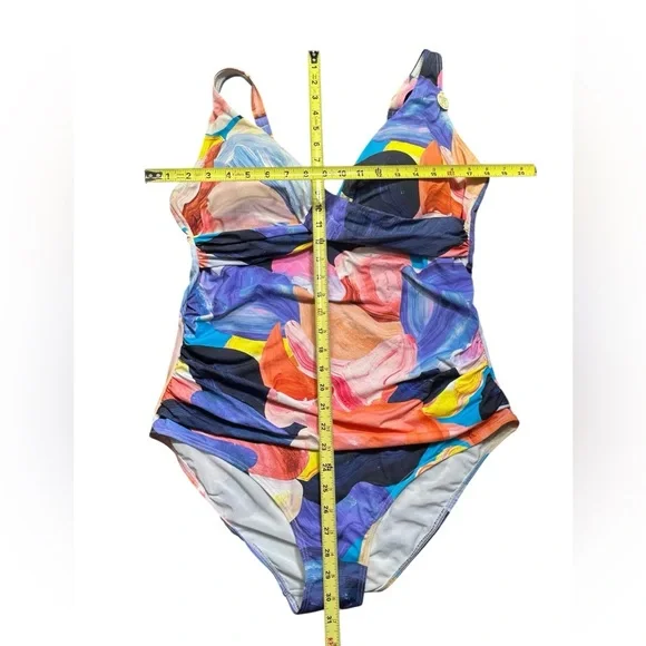 ARTESANDS plus size 16 one piece swimsuit fits D-G cup NWT - Picture 12 of 15